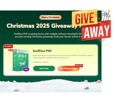 SwifDoo PDF Christmas Carnival Giveaway 2025 Giveaway Free Download