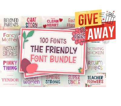 The Friendly Font Bundle Giveaway Free Download
